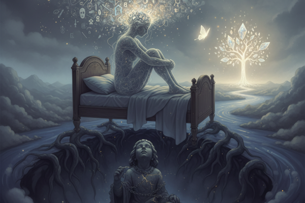 symbolic visual of grieving